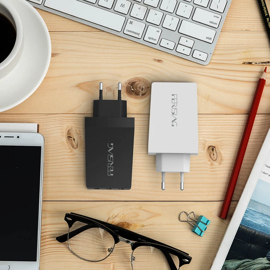 Зарядное устройство FERISING 3 порта USB зарядная станция зарядное 30W 5V/6A быстрое