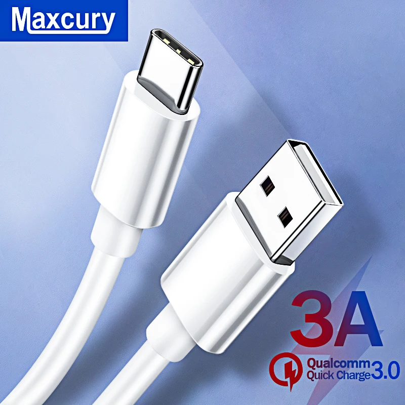 

MAXCURY Usb Type C Fast Charge usb cable For Samsung Galaxy S10 S9 S8 mobile phone Charging Android Phone samsung phones Cables