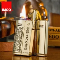 imco 6800 kerosene lighter creative deep carving pattern windproof cigarette accessories smoking gift retro brass retro