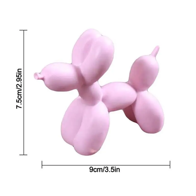 

Resin Crafts Sculpture Gift Cute Small Balloon Dog Decoration Ornament 9*3.5*7.5cm Party Cake Desktop Home Dessert Accessor V7K1