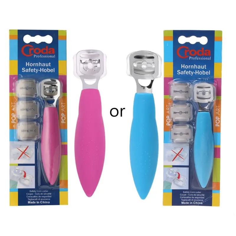 

Pedicure Callus Shaver Foot Hard Tough Skin Corn Remover Cutter Razor & 10 Blade