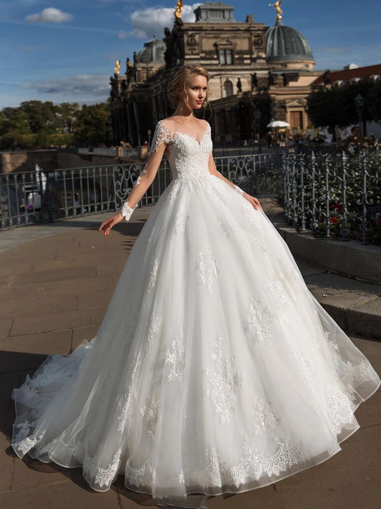 

MNGRL New Simple Wedding Dress Backless Sleeveless Design Chiffon Lace Bride Dresses Princess Dress Plus Size Tailor-made
