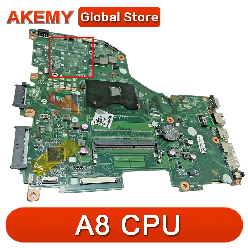 

Akemy DA0ZRZMB6D0 REV:D For Acer E5-522 motherboard Mainboard ZRZ NB.MVH11.001 DDR3 100% test OK UMA CPU: A8 CPU