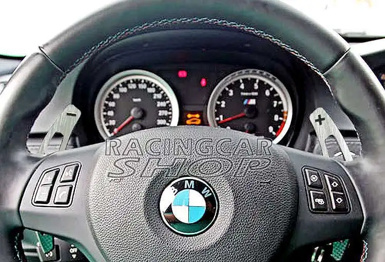 Серебристые алюминиевые весла переключения для BMW E9X M3 E90 E92 E93 B353AS|paddle shifters|paddle