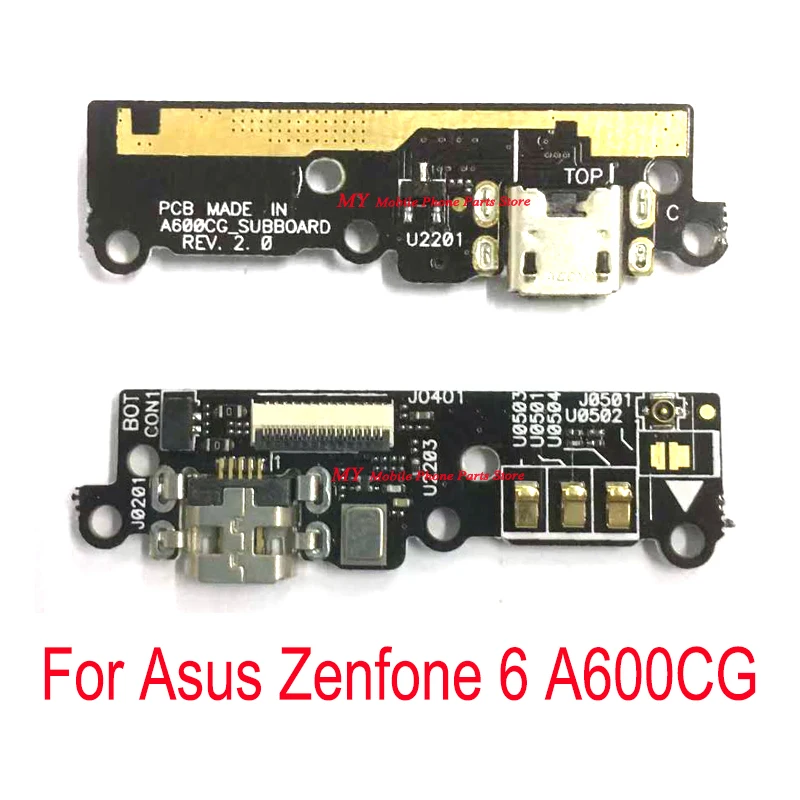USB-порт для зарядки, разъем для подключения зарядной платы, гибкий кабель для Asus Zenfone 6 Zenfone6 A600CG A601CG T00G, часть