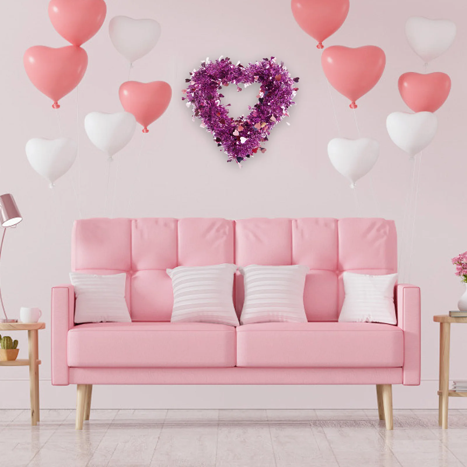 Гирлянда в форме сердца украшение на День святого Валентина свадьвечерние