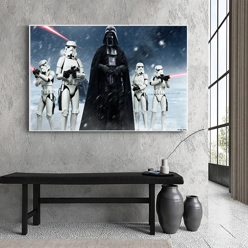 С героями комиксов Марвел &quotЗвездные войны&quot фильм рисунок на холсте с принтом