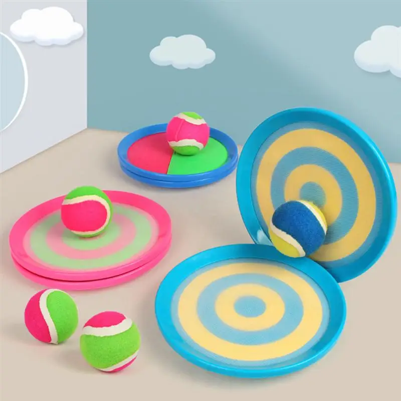 

2 Sets Paddle Toss and Catch Ball Toys Paddle Catch Games Toy for Kids