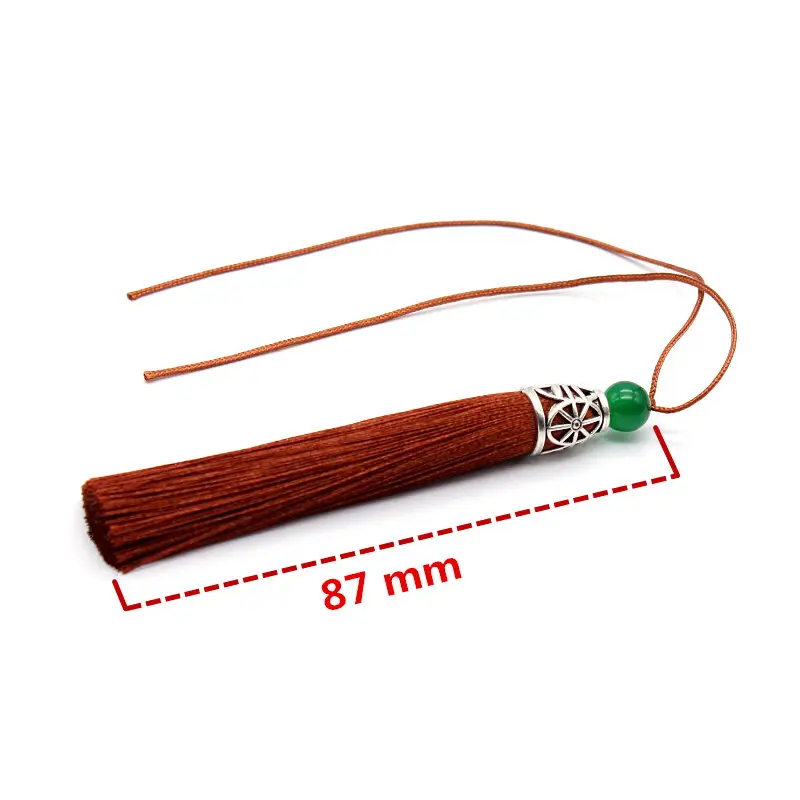 2 шт. 87 мм Высококачественный ледяной шелк Вертикальная маленькая кисточка