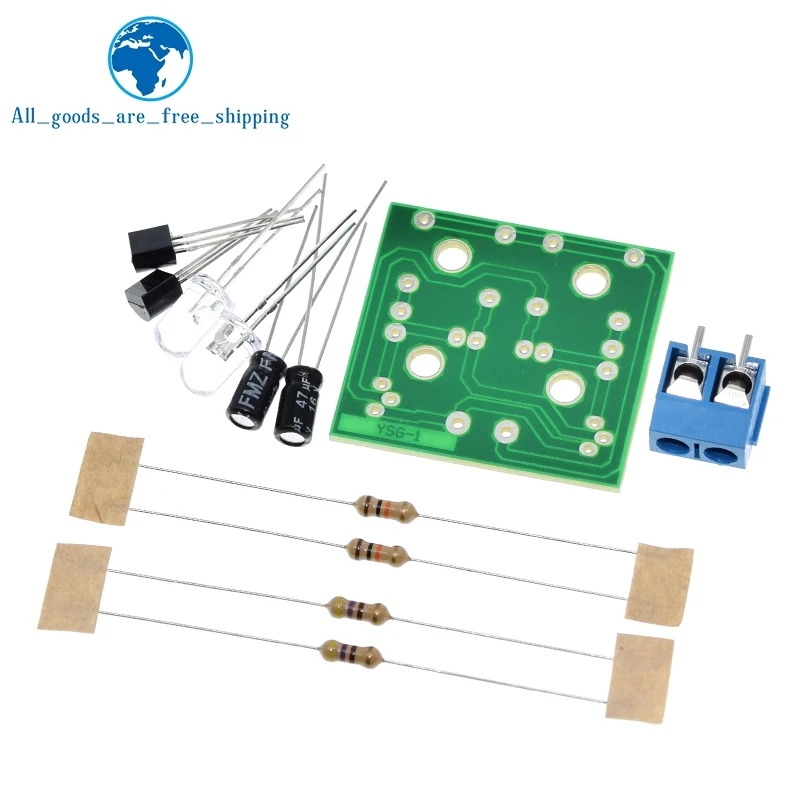 Завеса простой светодиодный вспышка DIY Наборы поставка электроники Сделай Сам