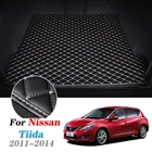 Кожаный коврик для багажника автомобиля Nissan Tiida C12 2011 2012 2013 2014