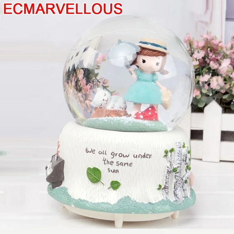 Музыкальная балерина Presente Caixa Spieluhr Imagine Dragon Muziekdoos Snow Globe Caja De Boite A Musique Musica Carousel Music