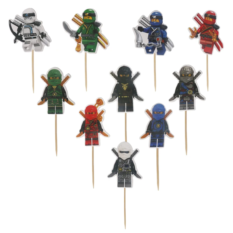 48 шт. мультфильм Mirage Ninja Cupcake Picks выбор спрос среди детей день рождения Вечеринка