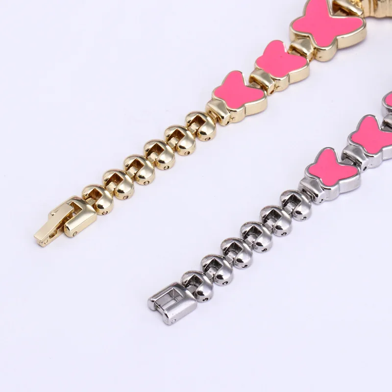 

fashion heart drop oil rose bracelet watch studded drop oil bracelet watch personality student butterfly women watches