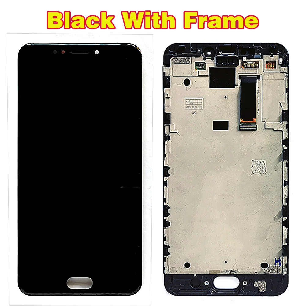 Black with Frame По сделке команда 5,5 дюймов ЖК-дисплей для Meizu MX6 1920*1080 кодирующий преобразователь сенсорного экрана в сборе рамка с бесплатными инструментами и закаленным стеклом - Цвет: Black with Frame