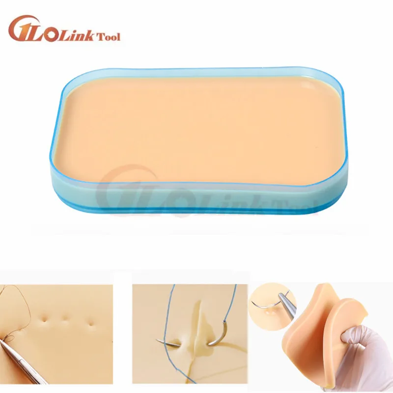 Медицинская хирургическая Силиконовая накладка для тренировки швов модель кожи
