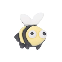 20pcs hot sell cartoon bees resin home diy mobile phone shell patch material key ring bag earrings pendant handmade accessories