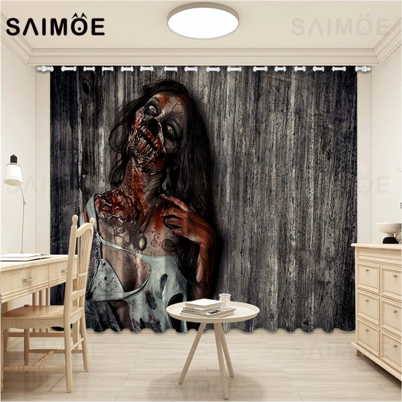 SAIMOE Хэллоуин Зомби декор занавес s страшный мертвец ужас гостиная кровавая