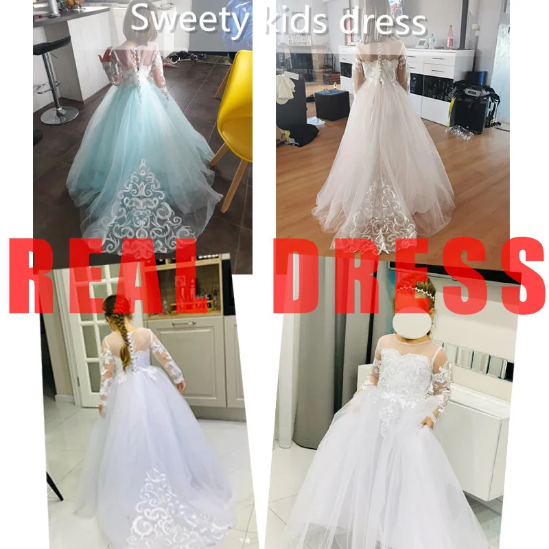 2022 Bridesmaid Costume Dress For Girls Children Long Lace Princess Party Wedding Children's Dress Clothes for Teenager 10 12 Y images - 6