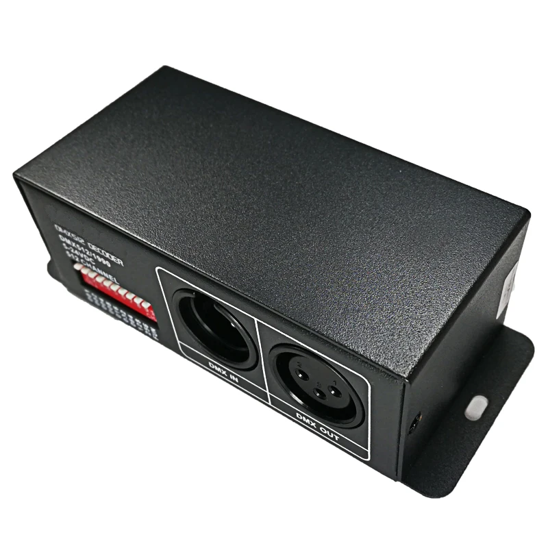 Новый DMX512 к SPI конвертер декодер сигналов AC/DC 12V 24V Вход Поддержка WS2811/WS2812 UCS1903/1912