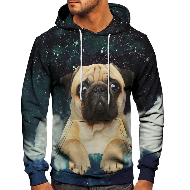 

European and American Style Men's Clothing 3D Digital New Print Fashion Men's Hoodies