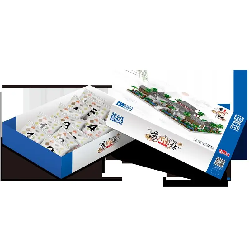 Конструктор LEZI Mini архитектурные блоки строительные модель для китайского дома