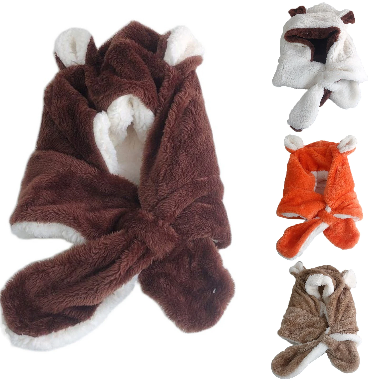 

Children Hats Unisex Autumn Winter Windproof Warm Soft Outdoor Sport Cycling Scarf Neck Hat Cap Face Cover Beanie Hat Boy Girl