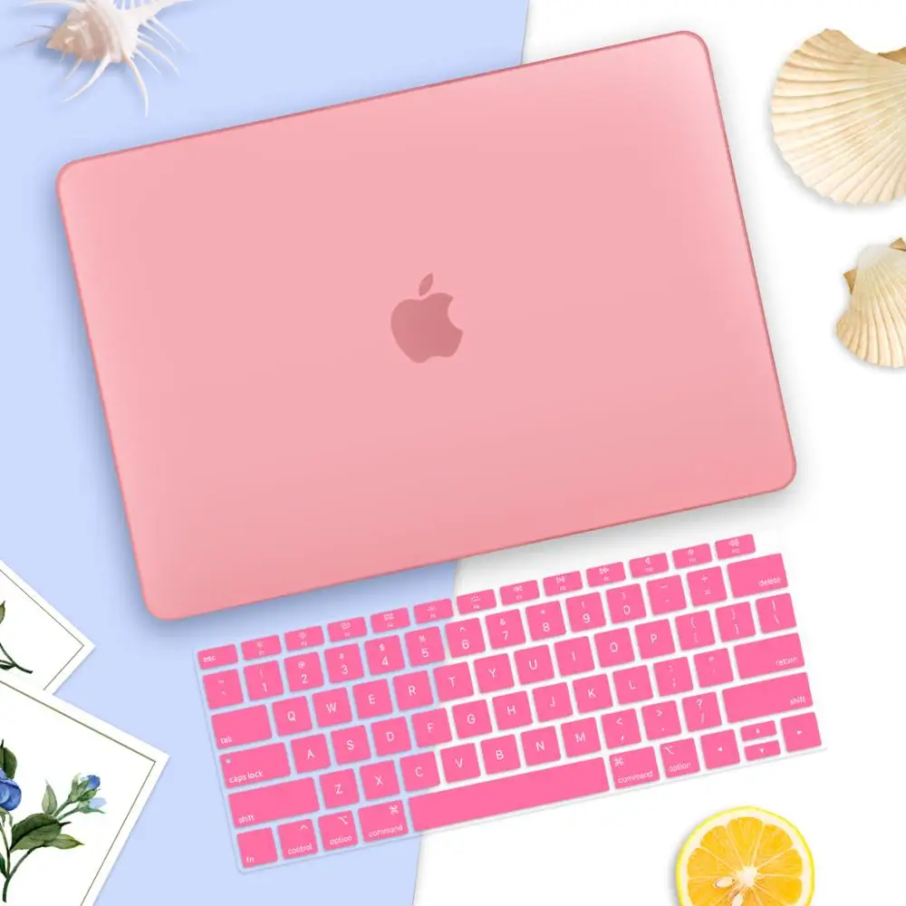 Матовый Жесткий чехол для Iphone, для Ipad, для Ipad Mini Air 13 A1932 retina 13 15 A1502 A1398 Pro 13," 15,4" 1" с сенсорной панелью A2159 A1989 A2141 - Цвет: Pink