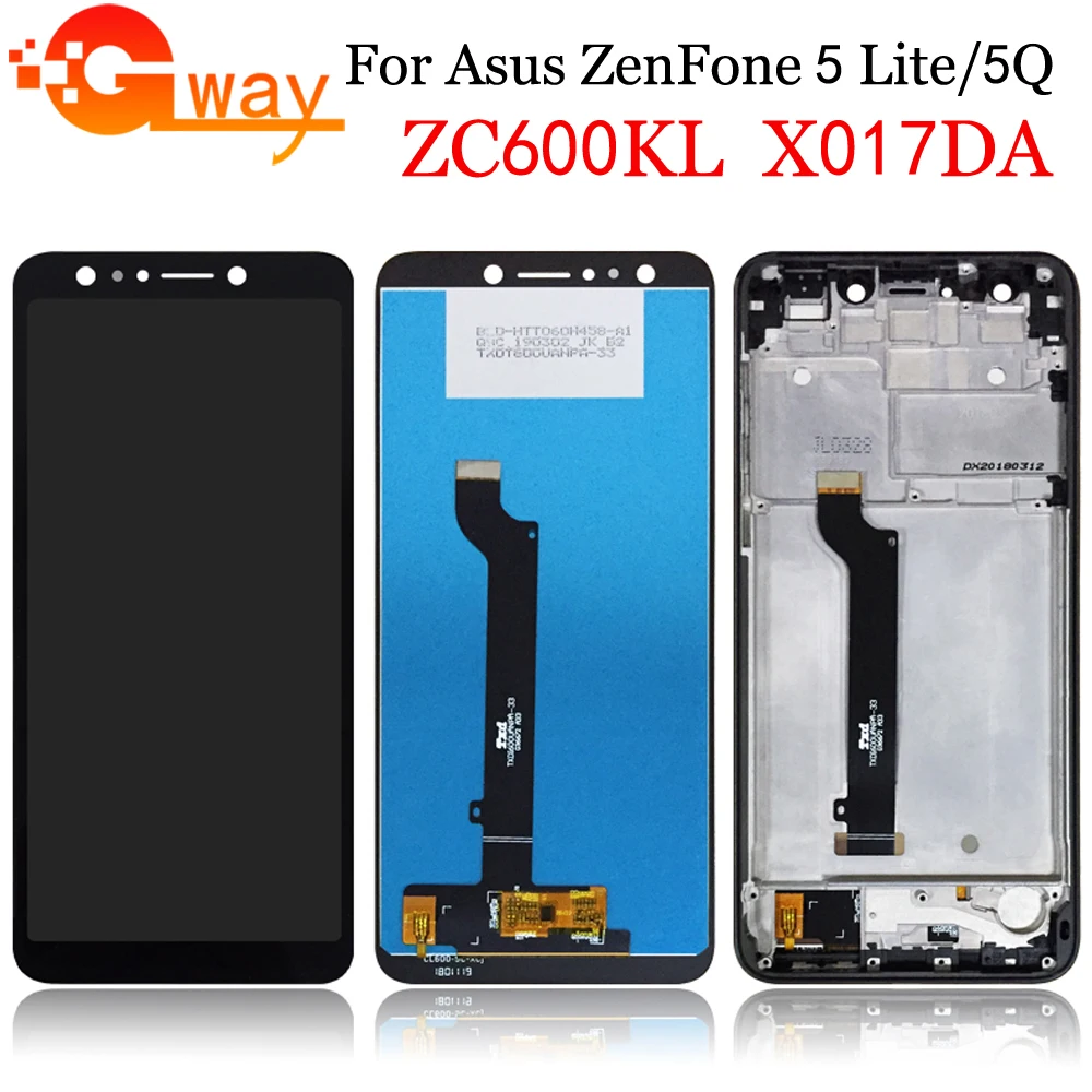 ЖК дисплей с дигитайзером сенсорного экрана и рамкой для Asus ZenFone 5 Lite 5Q X017DA ZC600KL S630