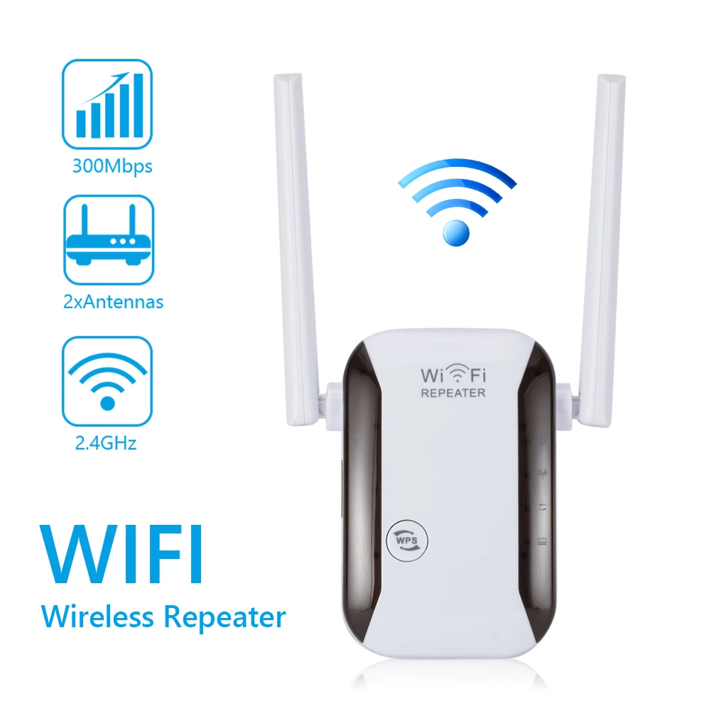 

Повторитель сигнала WR229 беспроводной с двумя антеннами, 2,4 ГГц, 300 Мбит/с