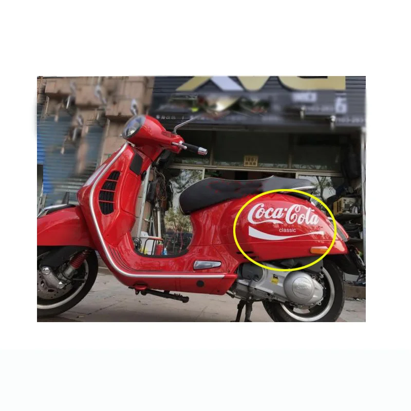 Для VESPA GTS300 VESPA150 наклейка эмблема супер с двумя длинными вентиляционными