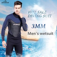 3mm neoprene wetsuit mens surfing scuba diving suit underwater hunting thickened warmth one piece long sleeved surfing suit