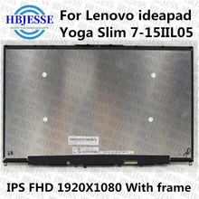 Original 15.6 inch For Lenovo ideapad Yoga Slim 7-15IIL05 82AA LCD with Touch digitizer glass assembly FHD 1920X1080