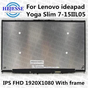 original 15 6 inch for lenovo ideapad yoga slim 7 15iil05 82aa lcd with touch digitizer glass assembly fhd 1920x1080 free global shipping