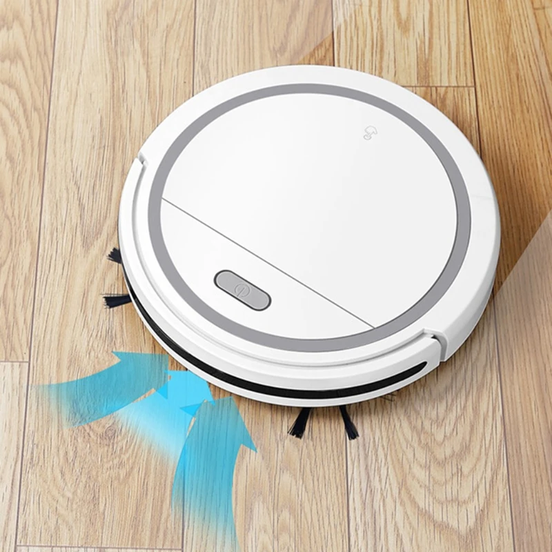 

Robot Vacuum Cleaner, Strong Suction Automatic Bot Self Detects Stairs Pet Hair Allergies Friendly Robotic Home Cleaning