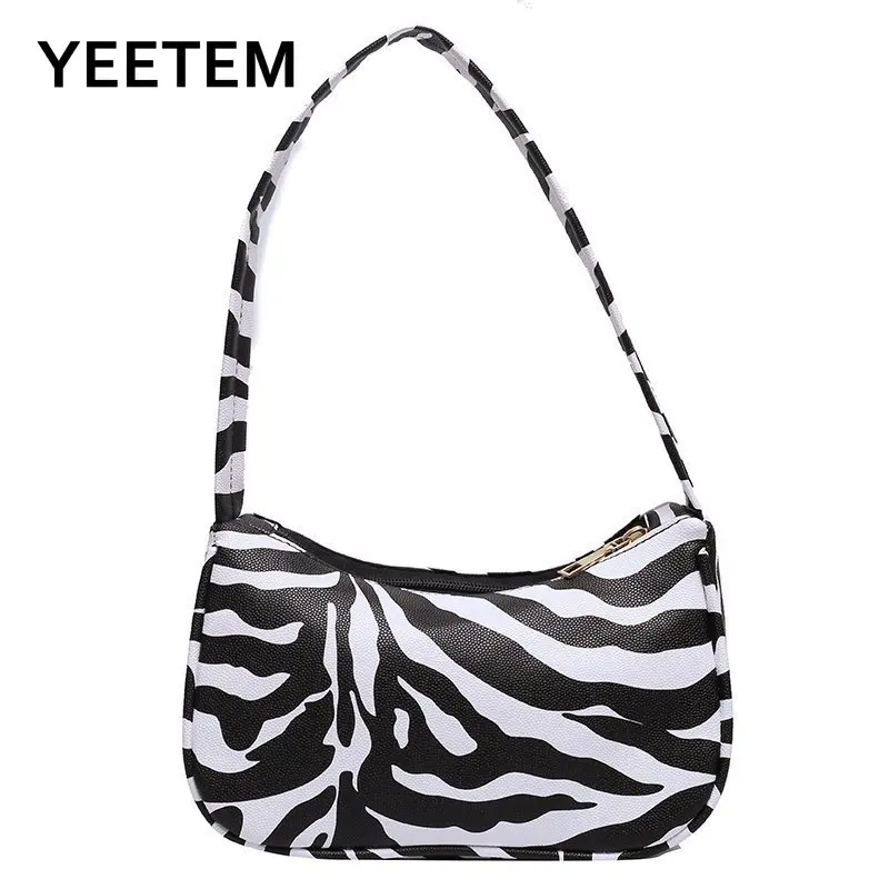 

2020 new autumn and winter niche design chain Leopard print portable velvet underarm bag women Fashion texture shoulder bag