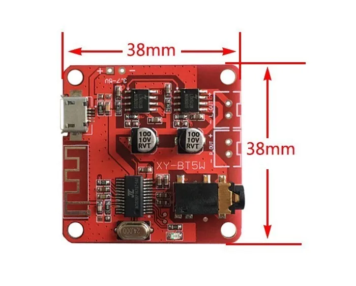 XY-BT5W DC 3,7~ 5 в Bluetooth 4,2 аудио приемник 5 Вт+ 5 Вт стерео усилитель мощности доска