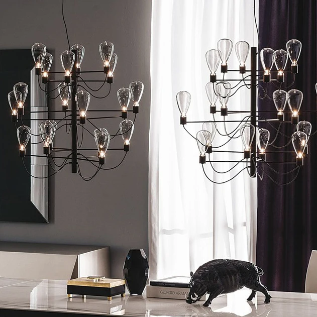 

Italian Glass Bulbs Pendant Lights Nordic Nostalgic Pendant Lamp American Restaurant Clubs Cafes Hanging Lamps Indoor Lighting