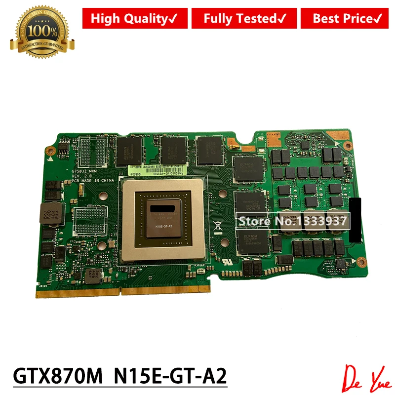 Для ASUS ROG G750J G750JZ G750JS оригинальный GTX870M GTX 870 м 3 Гб оперативной памяти VGA Графическая