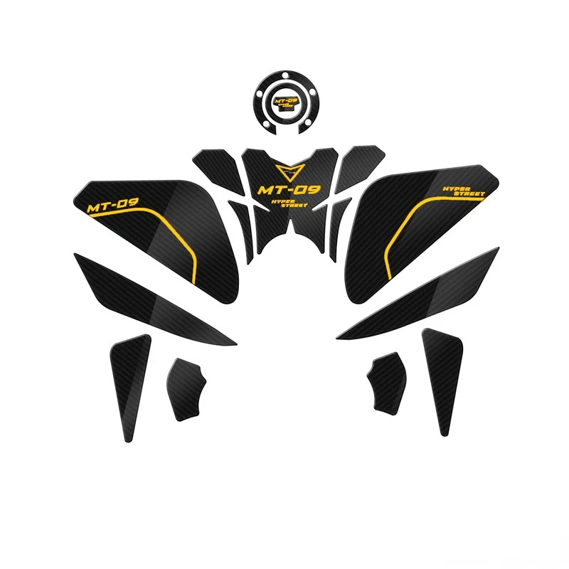For YAMAHA MT09 mt 09 3D transparent stickers Motorcycle Fuel Tank Cap Sticker fuel decal Traction Side Pad Protector Decal | Автомобили и