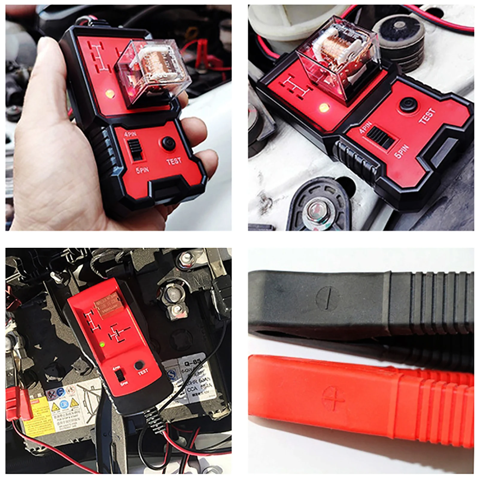 

12V Electronic Automotive Relay Tester Universal For Cars Auto Battery Checker