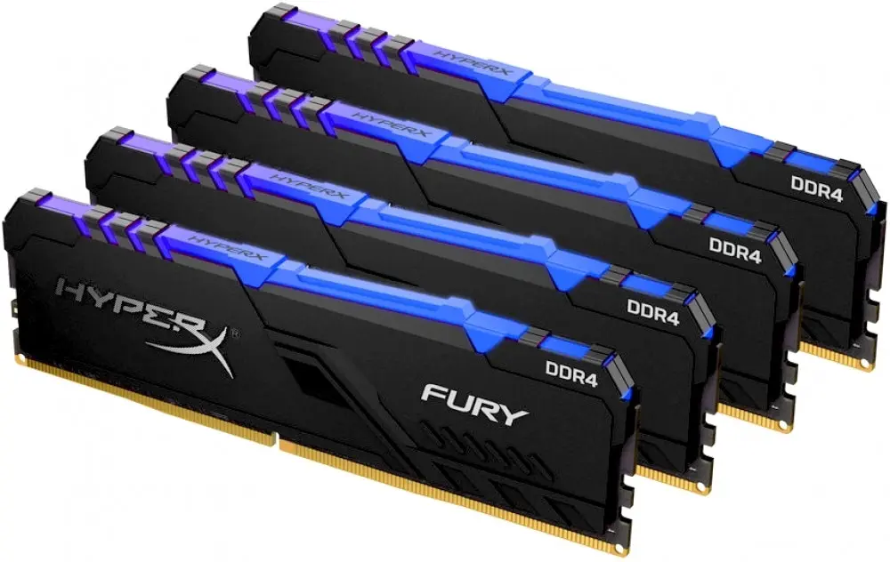 Оперативная память 32GB Kingston HyperX Fury RGB HX432C16FB3AK4/32 DDR4|Оперативная память| |