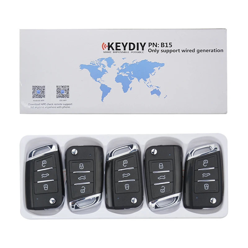

Высококачественный Универсальный пульт дистанционного управления KEYDIY серии B B15 с 3 кнопками KD для KD900 KD900 + URG200 KD-X2 mini KD для VW style 5 шт./лот