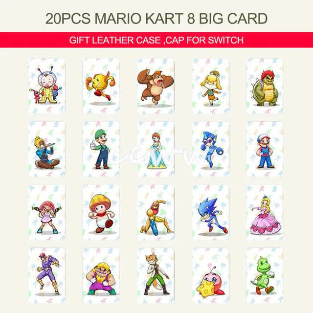 20 шт. полный комплект Популярные Водонепроницаемый NFC тег Марио Kart 8 карточная