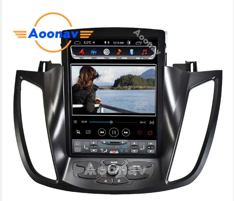 Verkaufen Vertikale Großen Bildschirm DSP Einheit Auto GPS Radio Stereo-multimedia-Player Für-ford Kuga Flucht 2013-2018 Auto GPS Navi Navigation