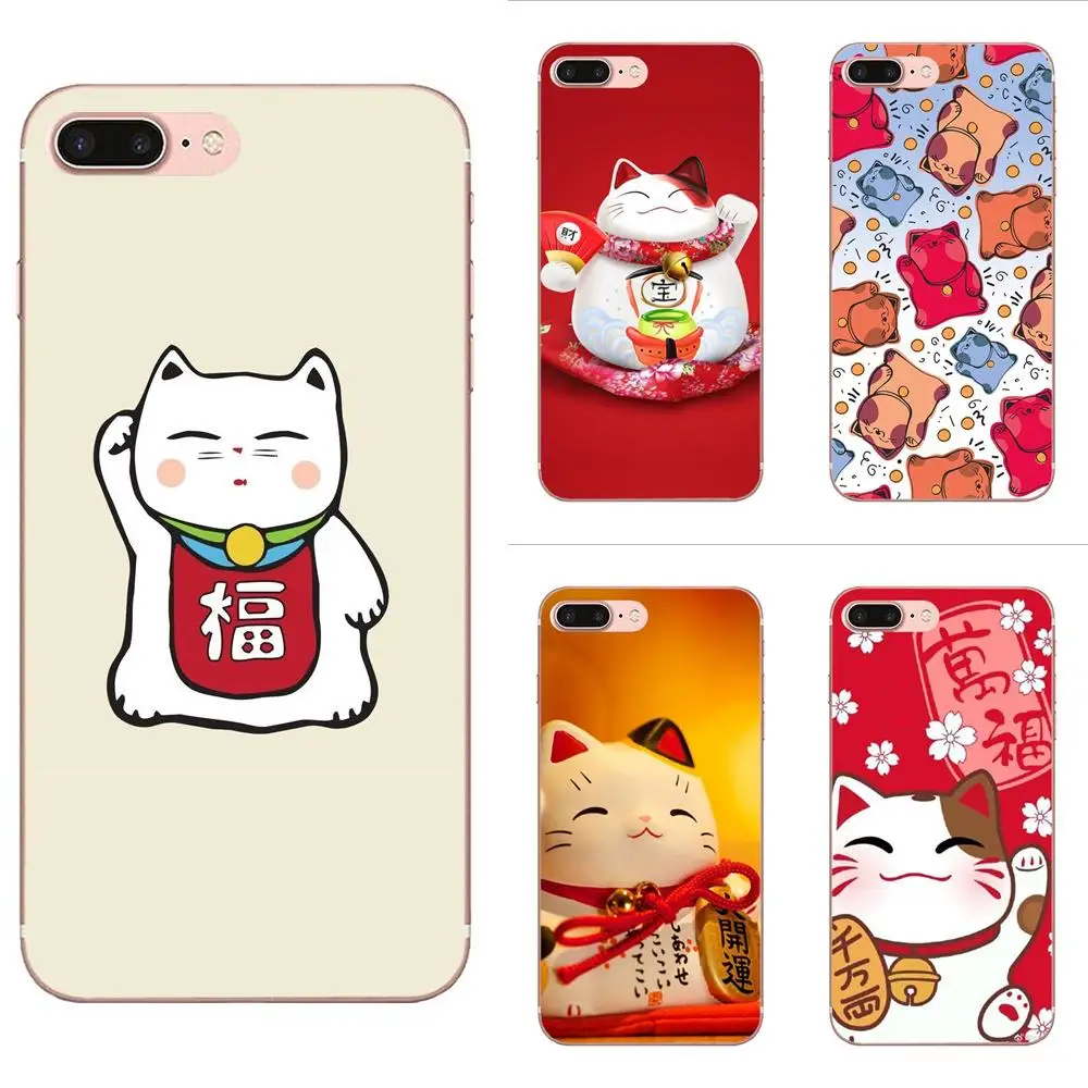 Милый праздничный удача везучий Кот Мягкие телефонные чехлы для HTC U11 Life Capa Plus U 11
