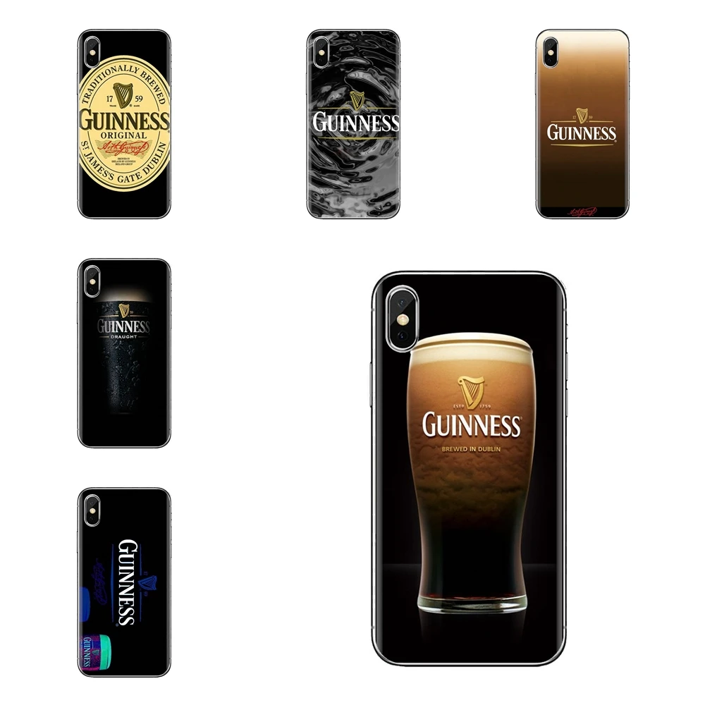 Пиво Guinness печать логотип прозрачный мягкий ТПУ чехол для LG Spirit Motorola Moto X4 E4 E5 G5 G5S G6 Z