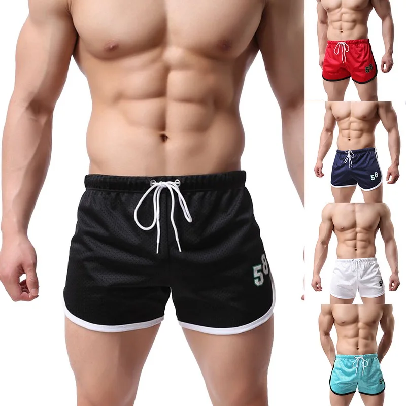 Новинка повседневные мужские шорты облегающие однотонные свободные эластичные