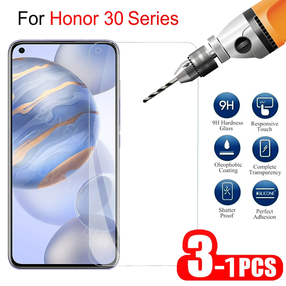 

1-3Pcs HD Screen Protector Tempered Glass For Huawei Honor 30 S Global Protective Glass Safety Glass For Huawei Honor 30 30s