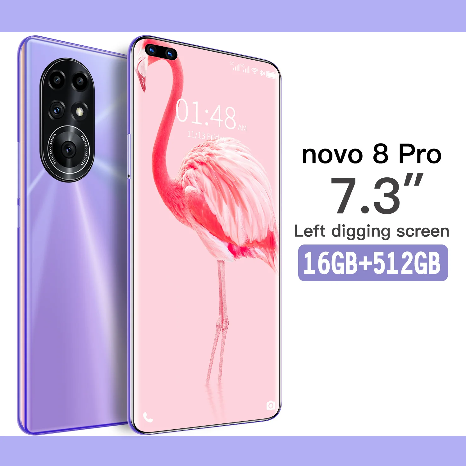 

Honor Novo 8 pro Global Version Smartphones 7.3" 16G 512GB 6800mAh Android 10 Cellphones Dual SIM Mobile Phone Unlocked